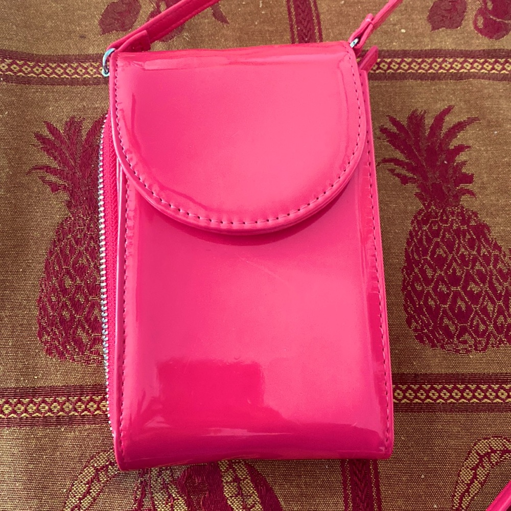 Pink Wallet/phone carrying purse